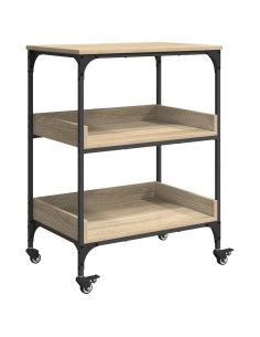 Carrello da Cucina Rovere Sonoma 60 x 41 x 80,5 cm 2