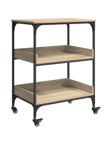 Carrello da Cucina Rovere Sonoma 60 x 41 x 80,5 cm
