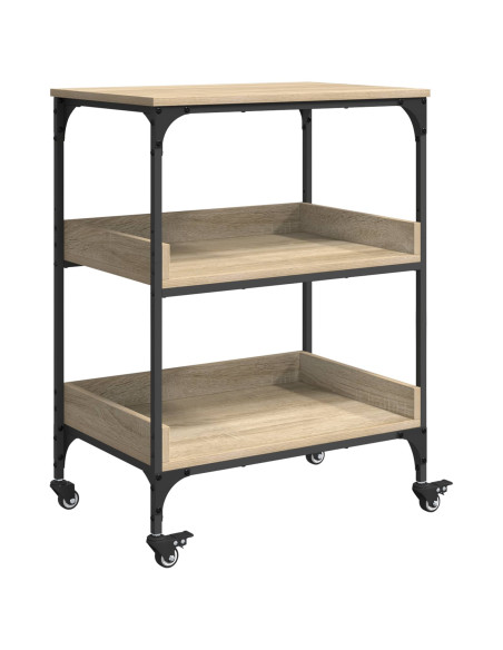 Carrello da Cucina Rovere Sonoma 60 x 41 x 80,5 cm