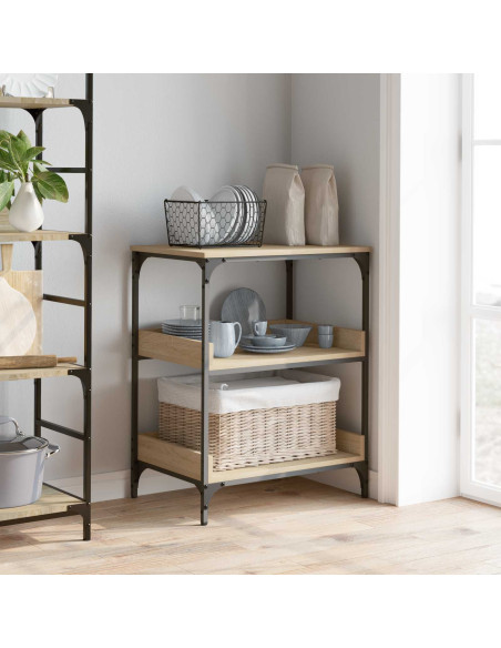 Carrello da Cucina Rovere Sonoma 60 x 41 x 80,5 cm
