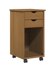 Mobile con Ruote con ruota Marrone Miele 34 x 39 x 65,5 cm 2