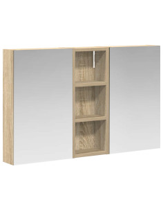 Set di Armadi da Bagno con lo scaffale 3 pcs 80 x 10,5 x 50 cm 2