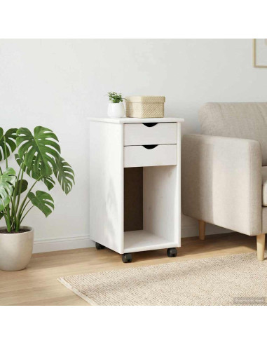 Mobile con Ruote con ruota Bianco 34 x 39 x 65,5 cm