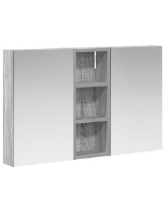 Set di Armadi da Bagno con lo scaffale 3 pcs 80 x 10,5 x 50 cm 2