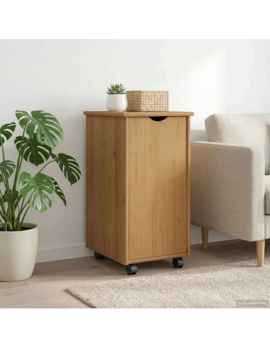 Mobile con Ruote con ruota Marrone miele 34 x 39 x 65,5 cm