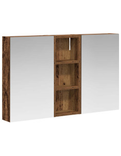 Set di Armadi da Bagno con lo scaffale 3 pcs 80 x 10,5 x 50 cm 2