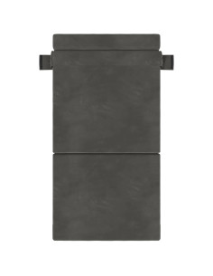 Divano Letto Pieghevole Grigio scuro 190 x 70 x 15 cm Velluto 2
