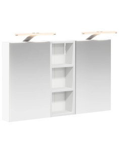 Set di Armadi da Bagno con lo scaffale 3 pcs 80 x 10,5 x 50 cm 2