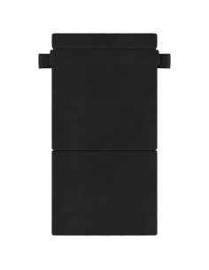 Divano Letto Pieghevole Nero 190 x 70 x 15 cm Velluto 2