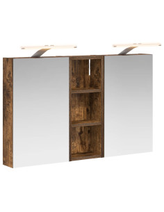 Set di Armadi da Bagno con lo scaffale 3 pcs 80 x 10,5 x 50 cm 2