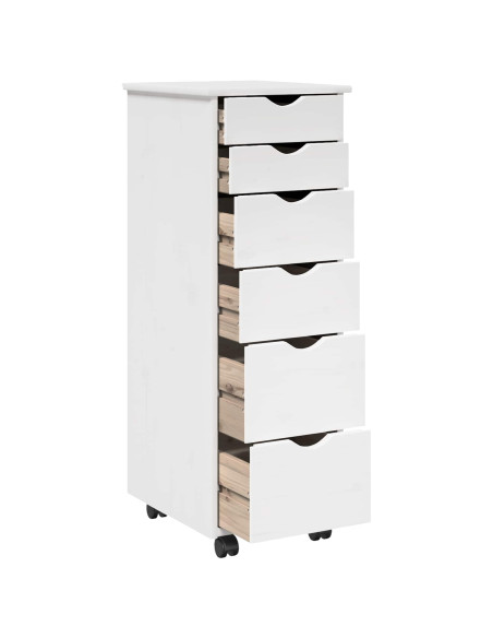 Mobile con Ruote con ruota Bianco 34 x 39 x 93,5 cm