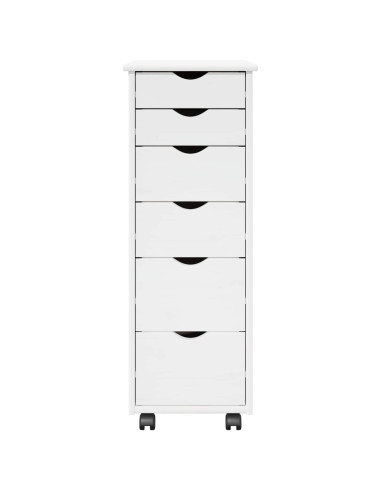 Mobile con Ruote con ruota Bianco 34 x 39 x 93,5 cm