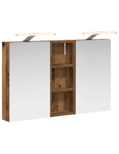 Set di Armadi da Bagno con lo scaffale 3 pcs 80 x 10,5 x 50 cm 2