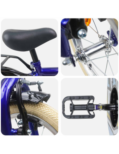 Bicicletta per Bambini 14 Pollici per bambini da 3 a 5 anni