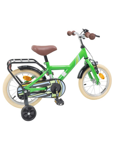 Bicicletta per Bambini 16 Pollici per bambini di 4-6 anni Verde
