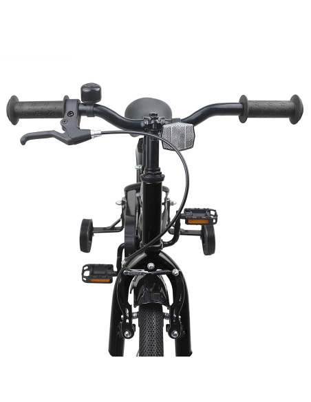 Bicicletta per Bambini 12 Pollici per bambini di 2-4 anni Nero
