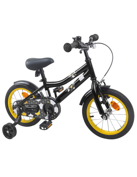 Bicicletta per Bambini 16 Pollici per bambini di 4-6 anni Nero