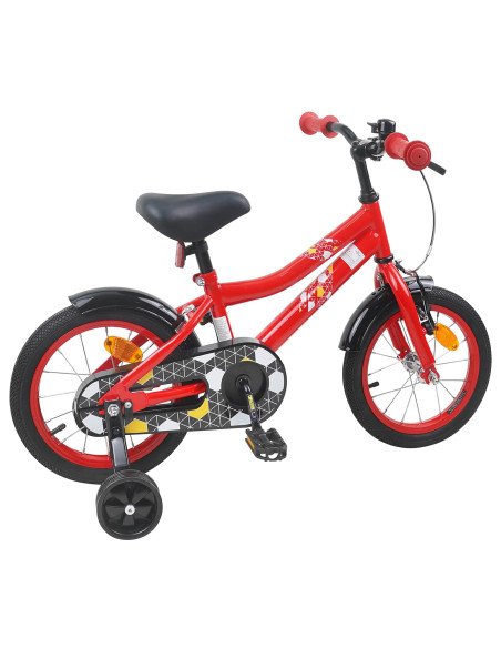 Bicicletta per Bambini 16 Pollici per bambini di 4-6 anni Rosso