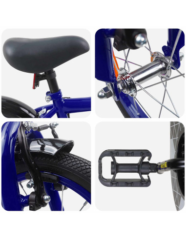 Bicicletta per Bambini 14 Pollici per bambini da 3 a 5 anni