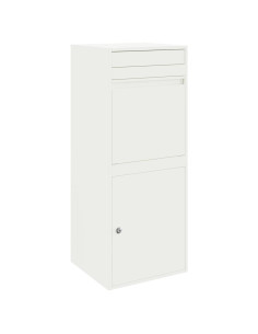 Cassetta per pacchi con porta Bianco 41 x 38 x 103 cm Acciaio 2