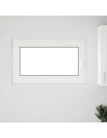 Finestra per Soffitta RISOR Bianco 100 x 70 cm PVC e Vetro