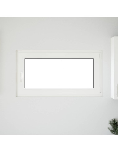 Finestra per Soffitta RISOR Bianco 110 x 50 cm PVC e Vetro