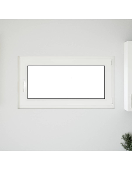 Finestra per Soffitta RISOR Bianco 110 x 60 cm PVC e Vetro