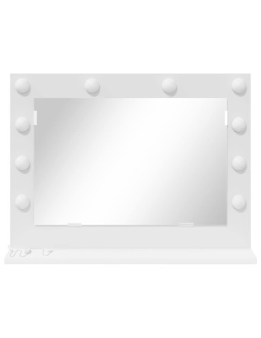 Specchio da Vanità Rettangolare Bianco 60 x 45 x 18 cm