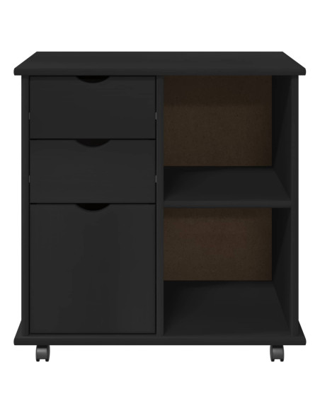 Mobile con Ruote con ruota Nero 63,5 x 39 x 65,5 cm