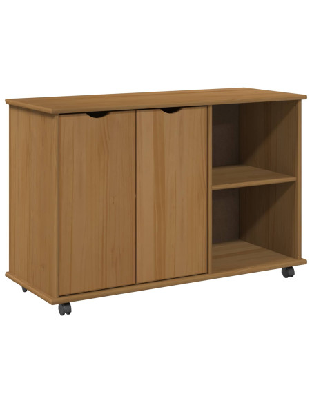 Mobile con Ruote con ruota Marrone miele 100 x 39 x 65,5 cm
