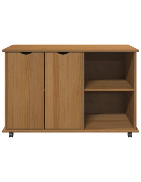 Mobile con Ruote con ruota Marrone miele 100 x 39 x 65,5 cm