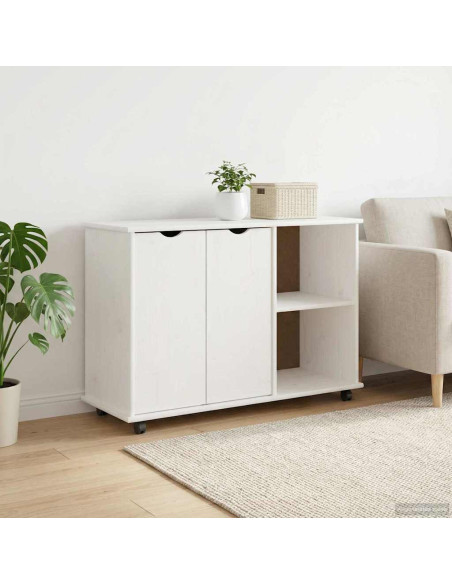 Mobile con Ruote con ruota Bianco 100 x 39 x 65,5 cm