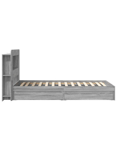 Telaio del letto con storage Sonoma grigio 100 x 200 cm