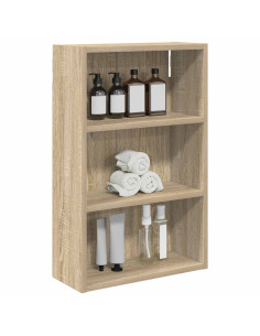 Armadio da bagno a muro Rovere Sonoma 40 x 16 x 62,5 cm 2