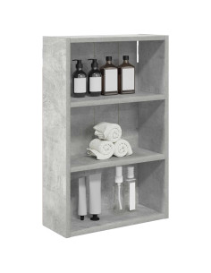 Armadio da bagno a muro Grigio Cemento 40 x 16 x 62,5 cm 2