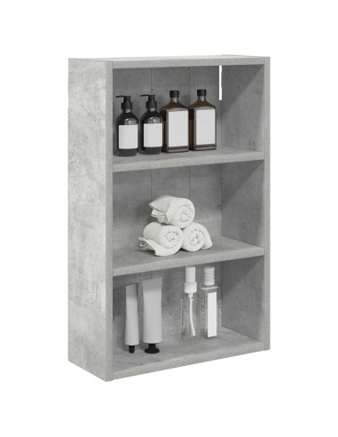 Armadio da bagno a muro Grigio Cemento 40 x 16 x 62,5 cm