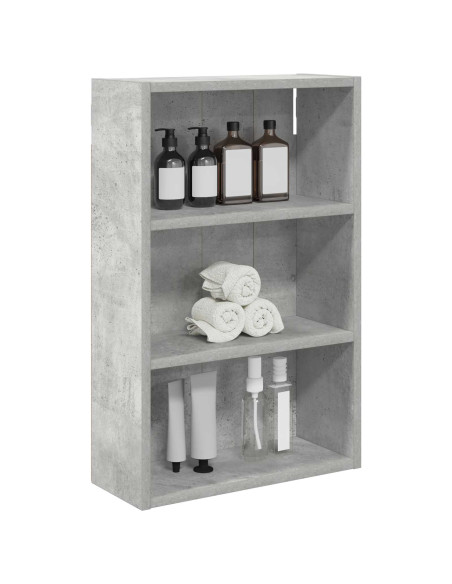 Armadio da bagno a muro Grigio Cemento 40 x 16 x 62,5 cm