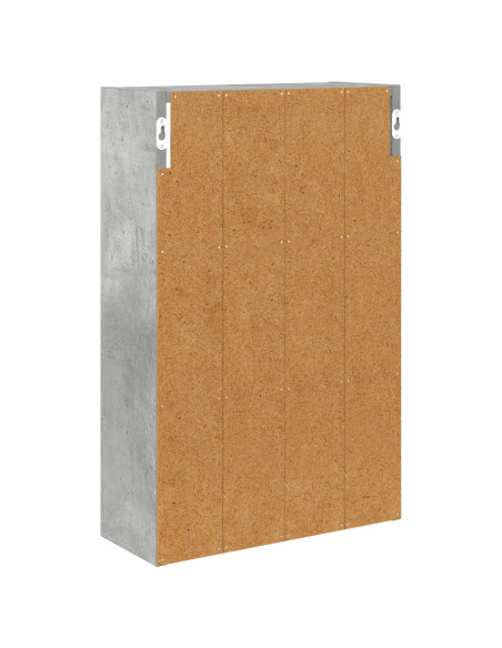 Armadio da bagno a muro Grigio Cemento 40 x 16 x 62,5 cm