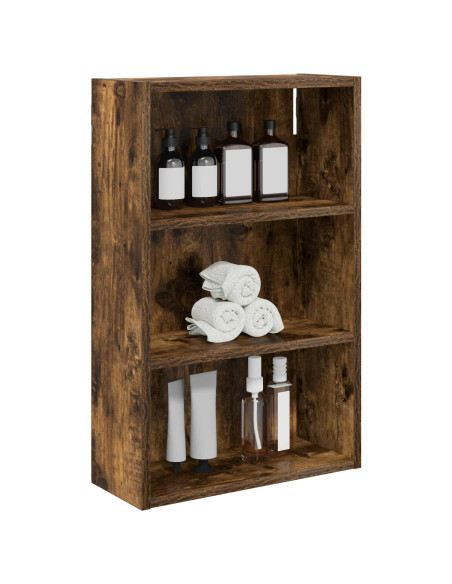 Armadio da bagno a muro Quercia Affumicata 40 x 16 x 62,5 cm