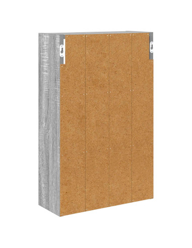 Armadio da bagno a muro Sonoma grigia 40 x 16 x 62,5 cm