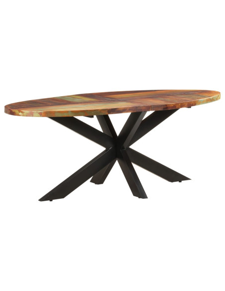 Tavolo da Pranzo 200x100x75cm in Legno Massello di Recupero