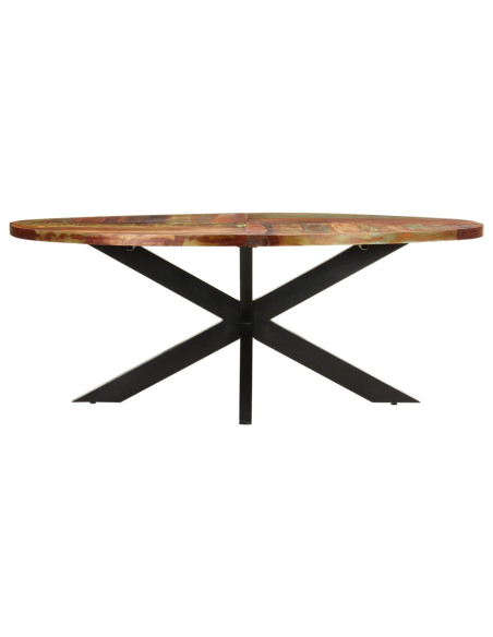 Tavolo da Pranzo 200x100x75cm in Legno Massello di Recupero