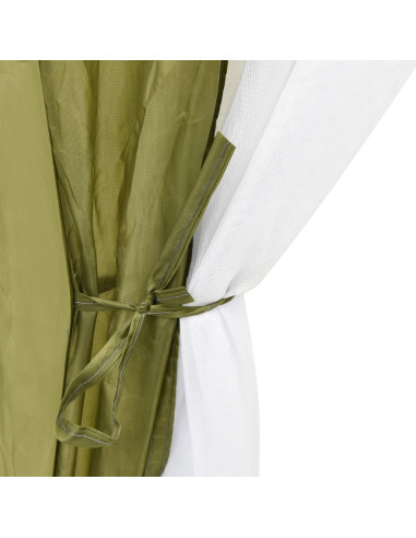 Tenda per Piscina in Tessuto 660x580x250 cm Verde