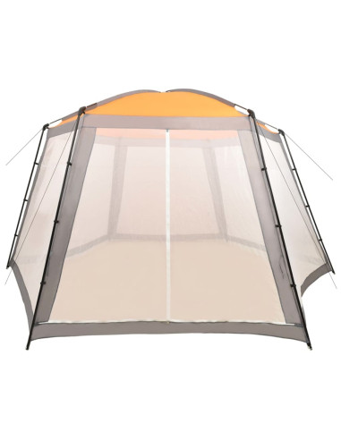 Tenda per Piscina in Tessuto 660x580x250 cm Grigia