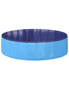 Piscina Pieghevole per Cani Blu 120 x 120 x 30 cm PVC 2