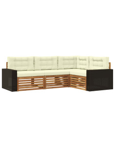 Set di divani da esterno 4 pcs 2