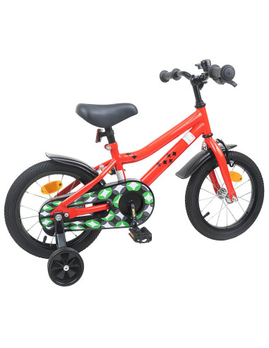 Bicicletta per Bambini 16 Pollici per bambini di 4-6 anni Rosso