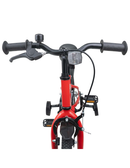 Bicicletta per Bambini 16 Pollici per bambini di 4-6 anni Rosso