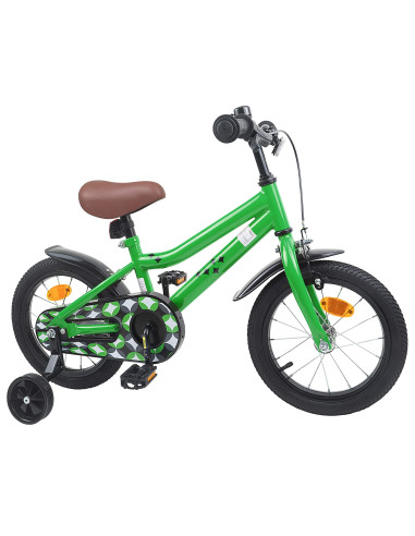 Bicicletta per Bambini 16 Pollici per bambini di 4-6 anni Verde