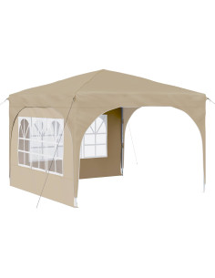 Tenda per feste a pop-up 290 x 290 x 245 cm Crema 2